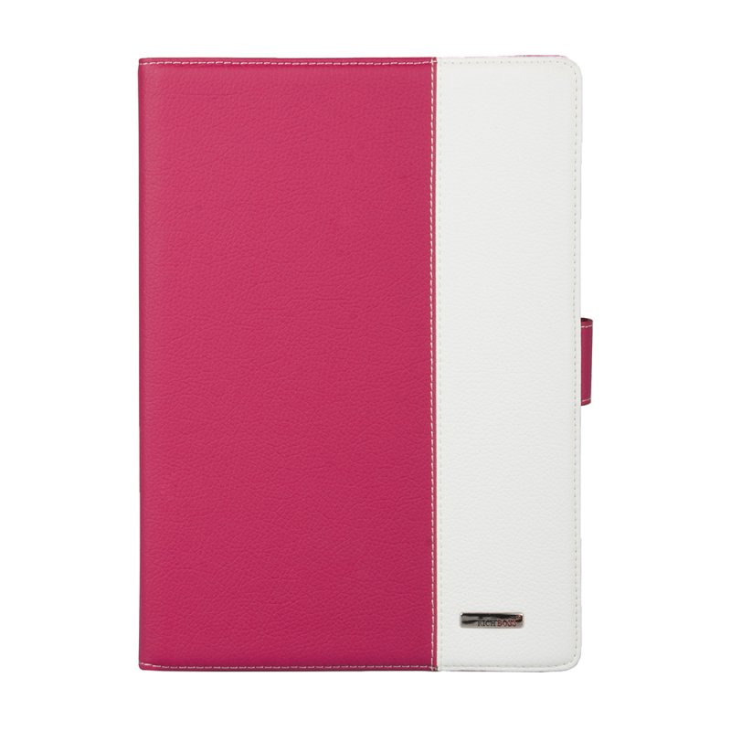 Чехол/книжка для iPad Air "RICH BOSS" (кожаный/розовый/белый коробка)