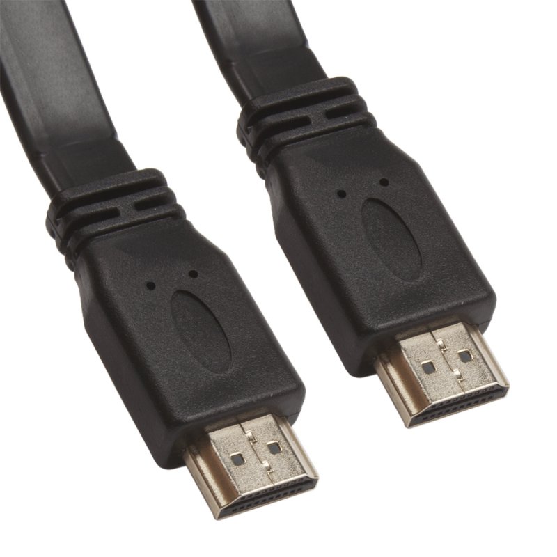 Кабель HDMI 1.4v плоский широкий (1,5 метра/черный)