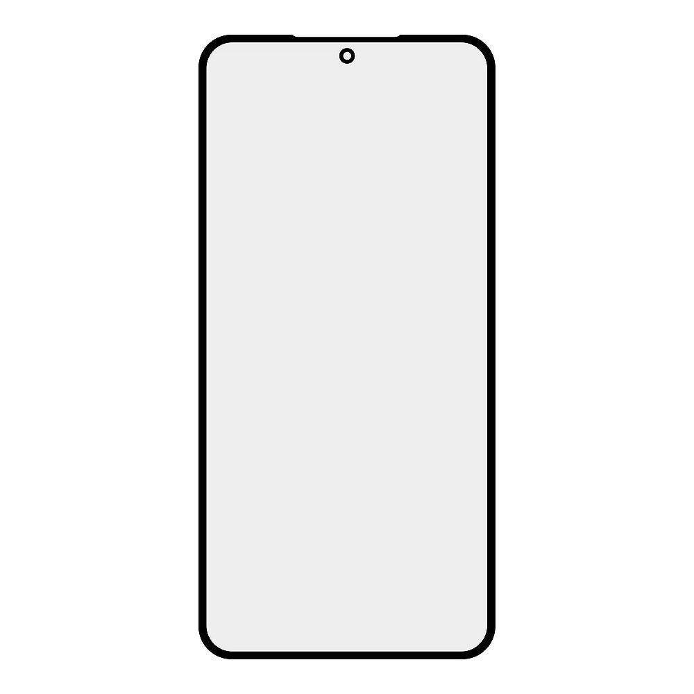Стекло + OCA плёнка для переклейки Samsung Galaxy S22 (черный)