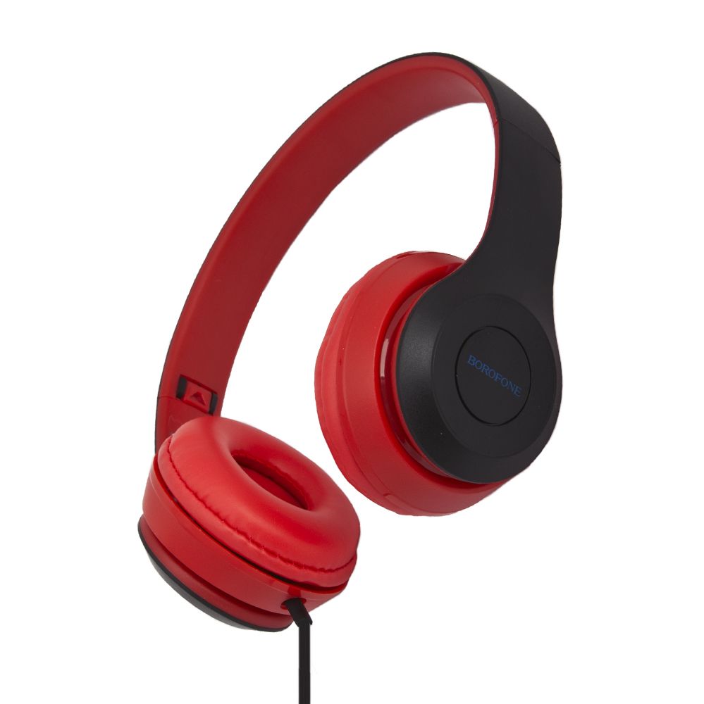 Гарнитура BOROFONE BO5 Star sound 3.5мм, накладная, 1.2м (красный)