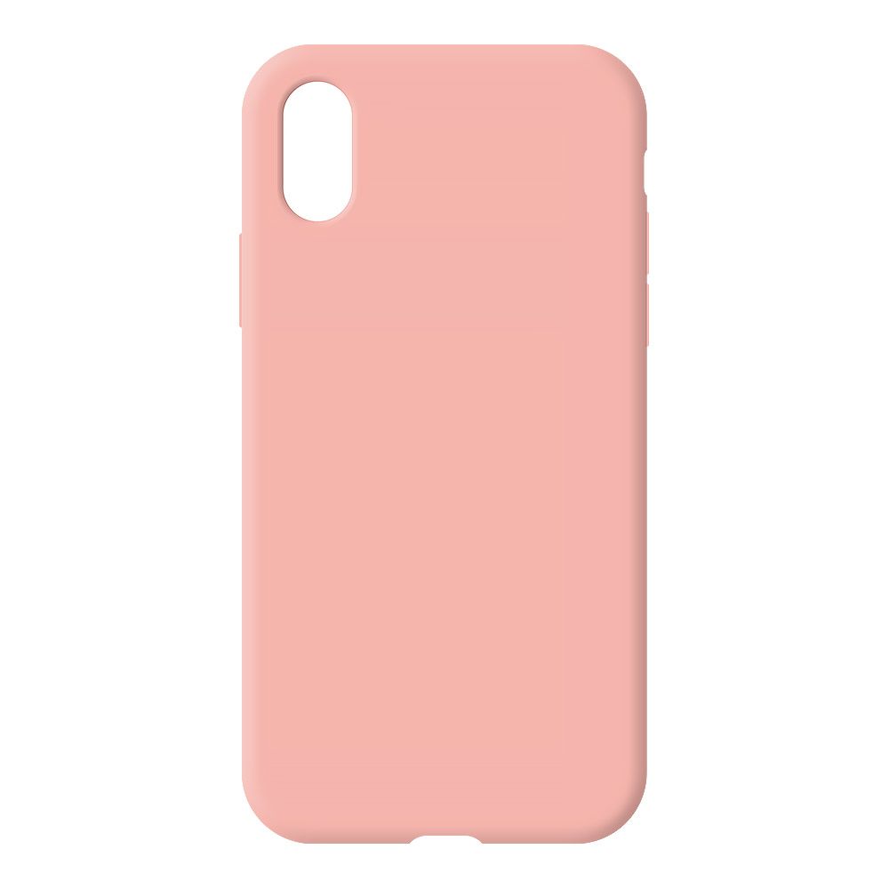 Силиконовый чехол для iPhone X/Xs "Silicone Case" (розовый) 12