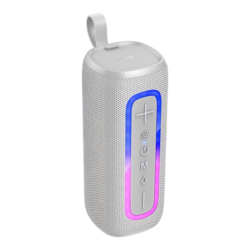 Bluetooth колонка HOCO HC36 Brocade sports BT5.4, 10W, MicroSD/TWS/USB/AUX/FM (серый)