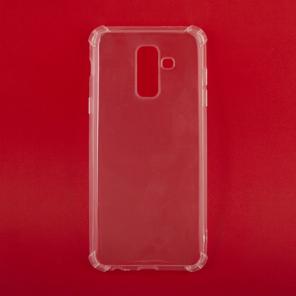 Силиконовый чехол "LP" для Samsung A6+ SM-A605 ударопрочный TPU Armor Case (прозрачный) европакет