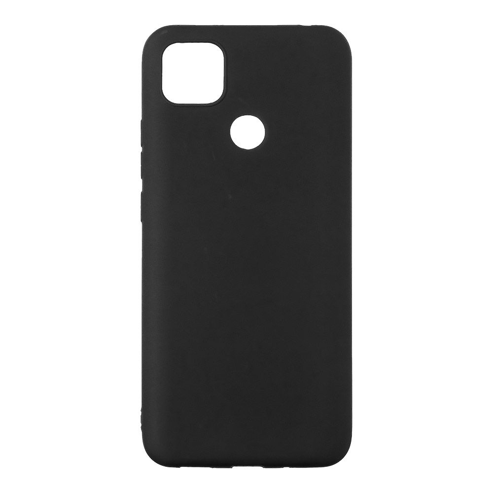 Силиконовый чехол "LP" для Xiaomi Redmi 10A TPU (черный непрозрачный) европакет