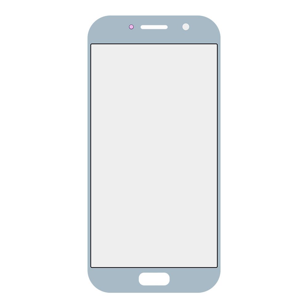 Стекло для переклейки Samsung SM-A520 A5 2017 (цвет голубой)