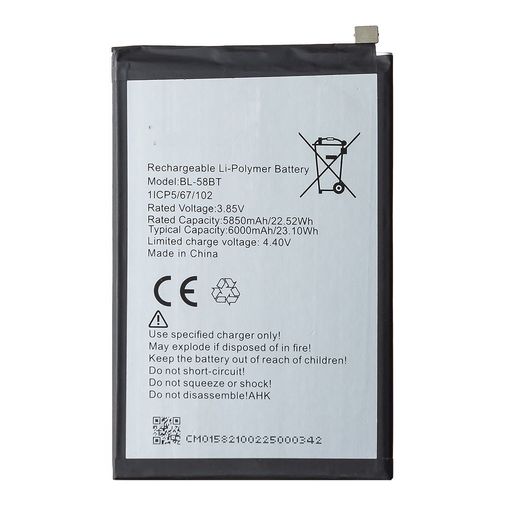 Аккумулятор (АКБ) для Tecno Pouvoir 4 (BL-58BT) EURO (OEM)