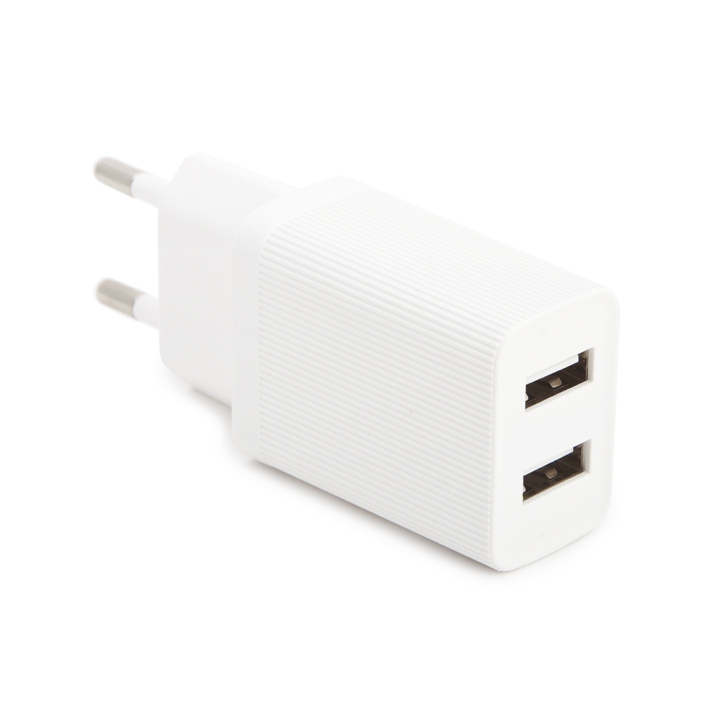 СЗУ WK Kingkong WP-U79i 2xUSB, 2.1А + кабель Lightning 8-pin, 1м (белый)