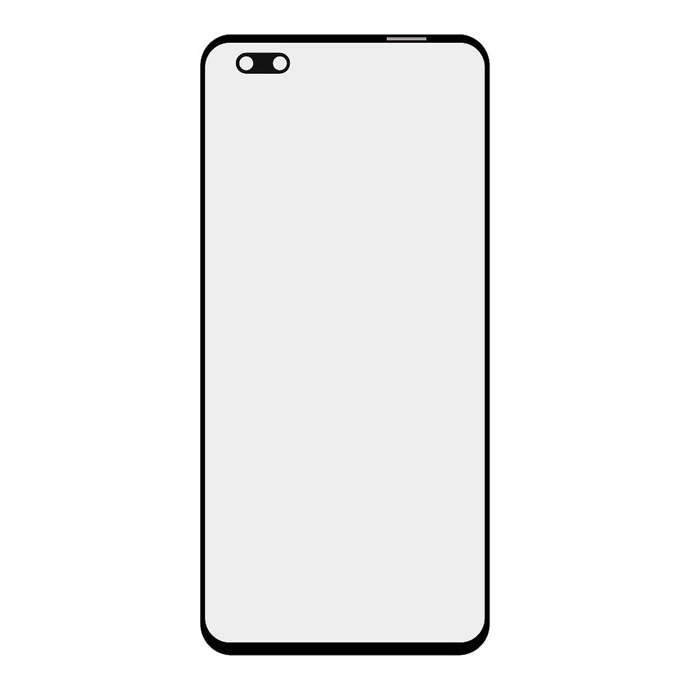 Стекло + OCA плёнка для переклейки Huawei Honor 30 Pro Plus (EBG-AN10) ( (черный)