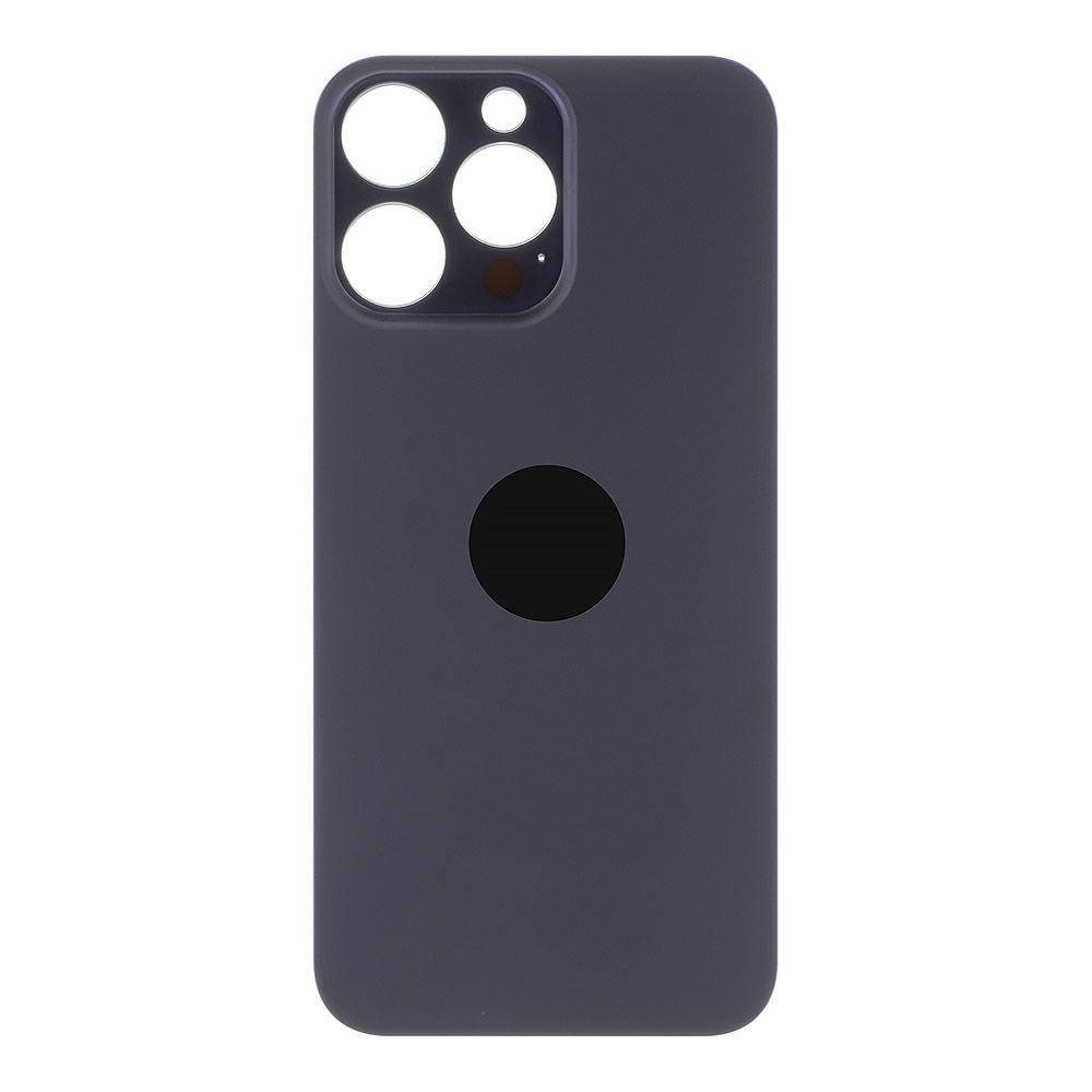 Задняя крышка для iPhone 14 Pro Max (темно-фиолетовый) с логотипом, монолит