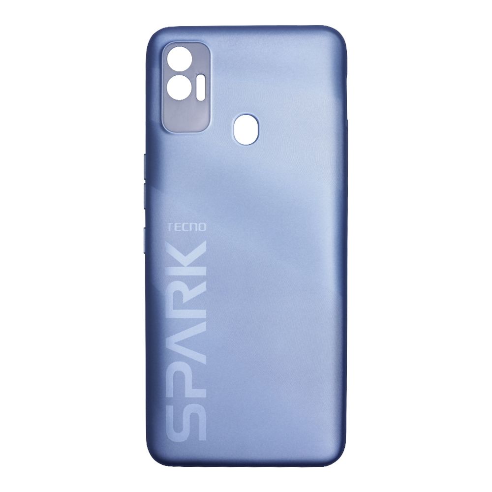 Задняя крышка для Tecno Spark 7 (KF6N) (синий)