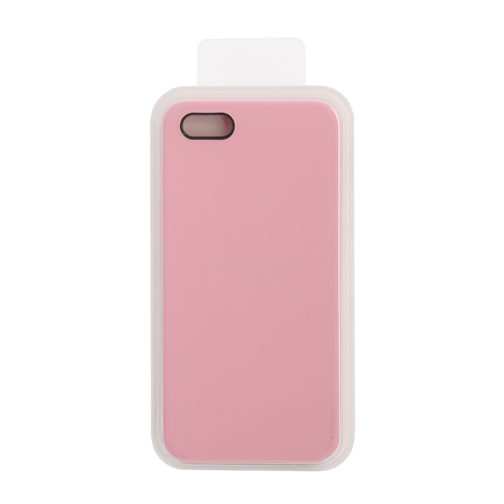 Силиконовый чехол для iPhone 5/5S/5SE "Silicone Case" (светло-розовый, блистер) 6
