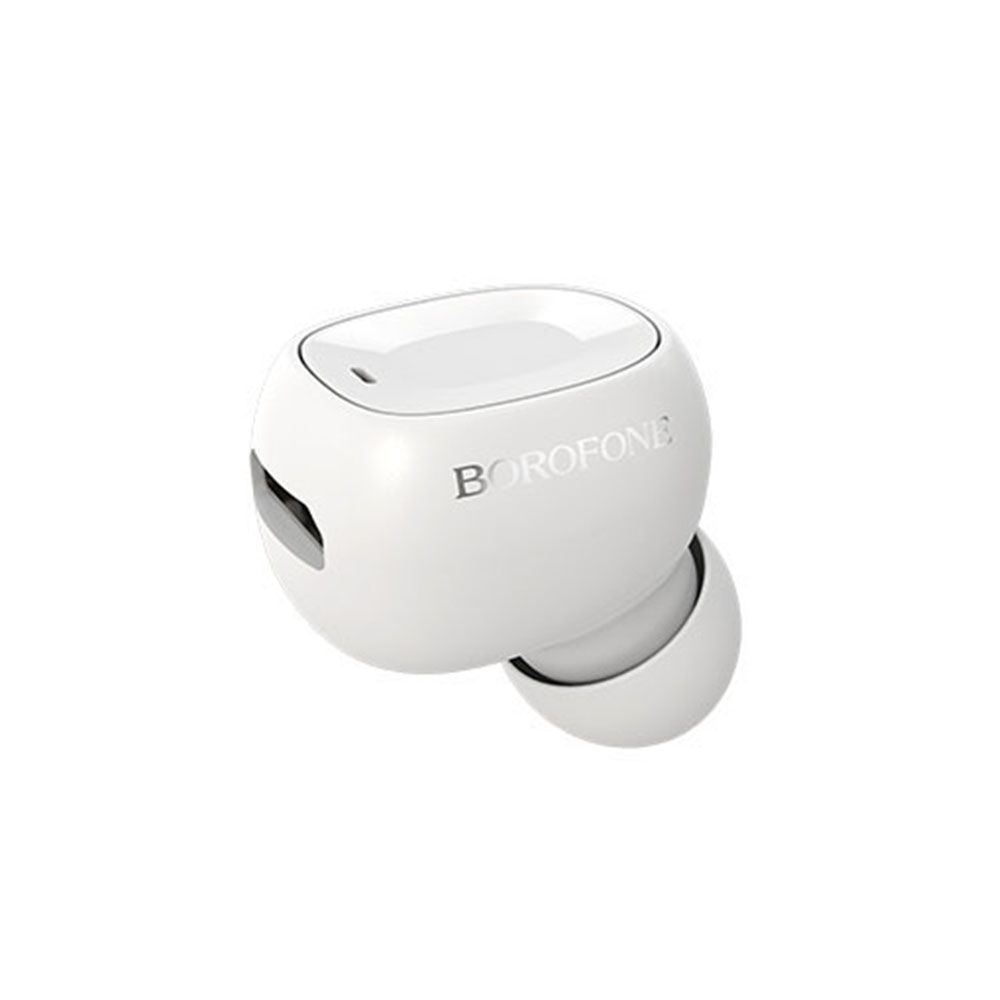 Bluetooth моногарнитура BOROFONE BC28 Shiny Sound MINI BT 5.0, внутриканальная (белый)