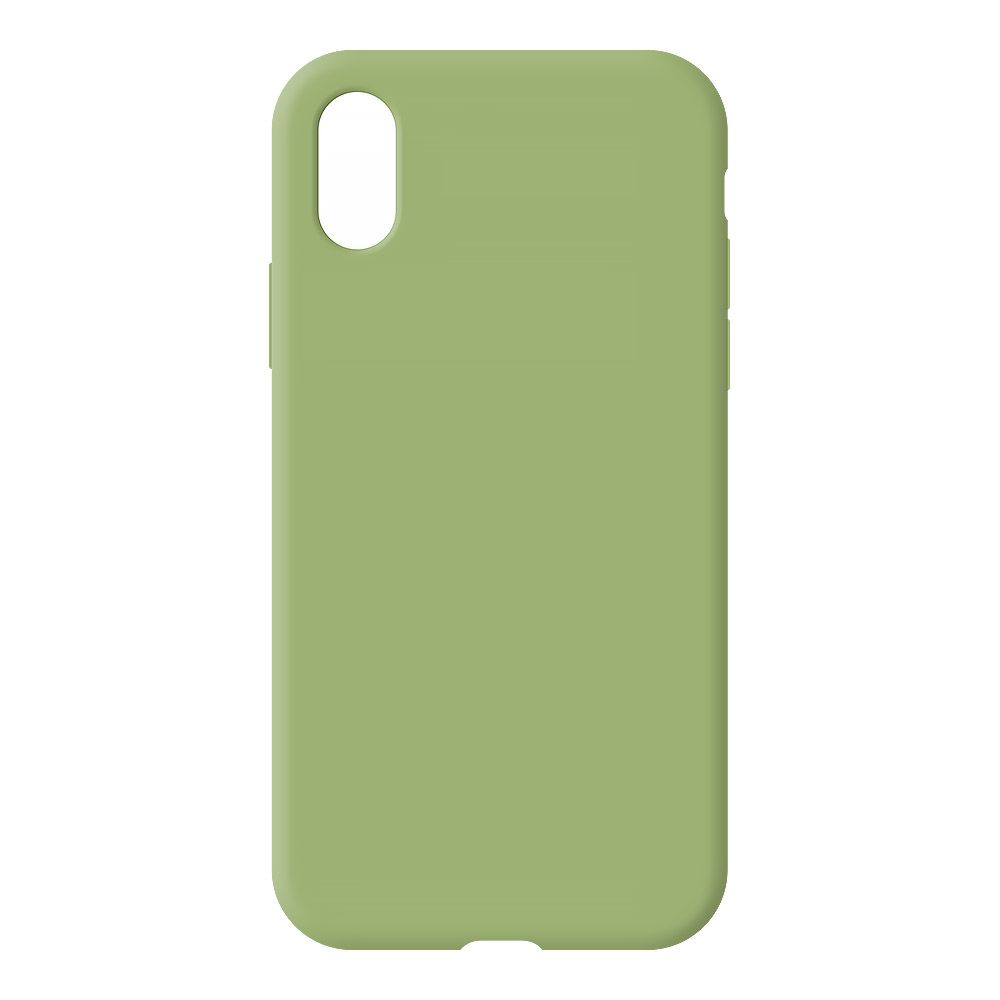 Силиконовый чехол для iPhone X/Xs "Silicone Case" (зеленый, блистер) 1