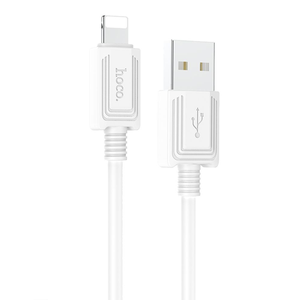 USB кабель HOCO X73 Lightning 8-pin, 2.4А, 1м, PVC (белый)