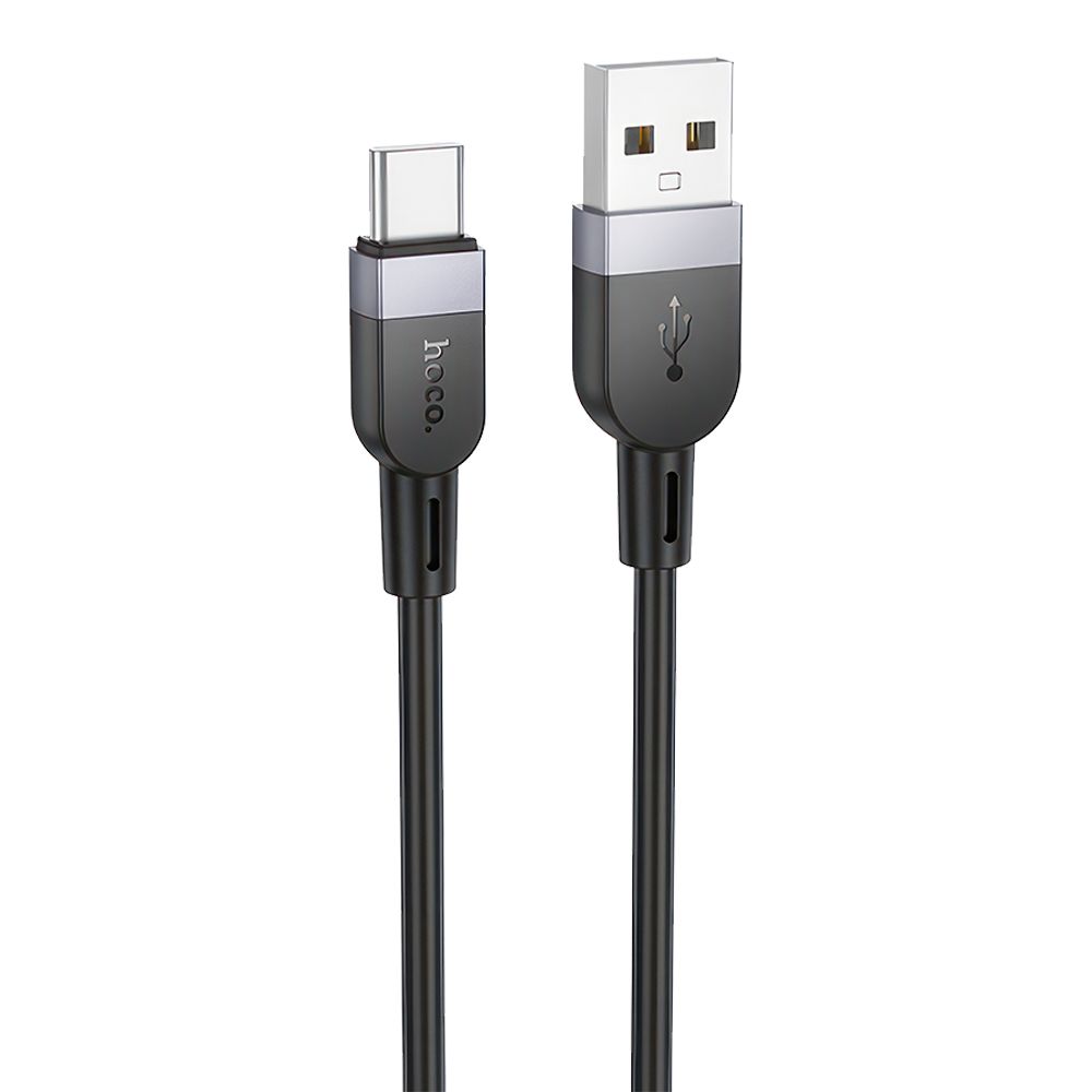 USB кабель HOCO X109 Energy Type-C, 3А, 1м, силикон (черный)