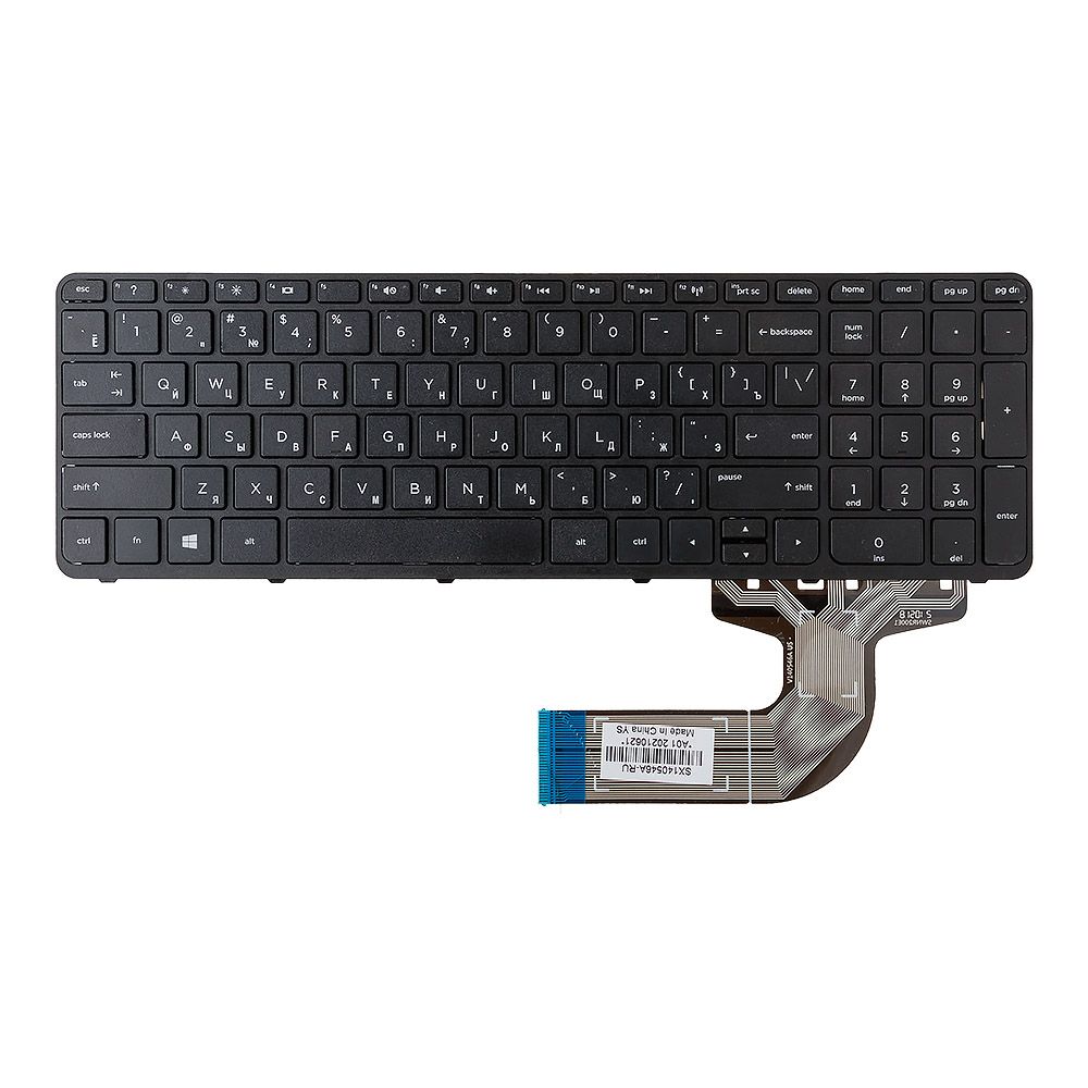 Клавиатура для HP 15 15-N 15-T 15-E (STO3A+N9HOS.60A) (черная без рамки)