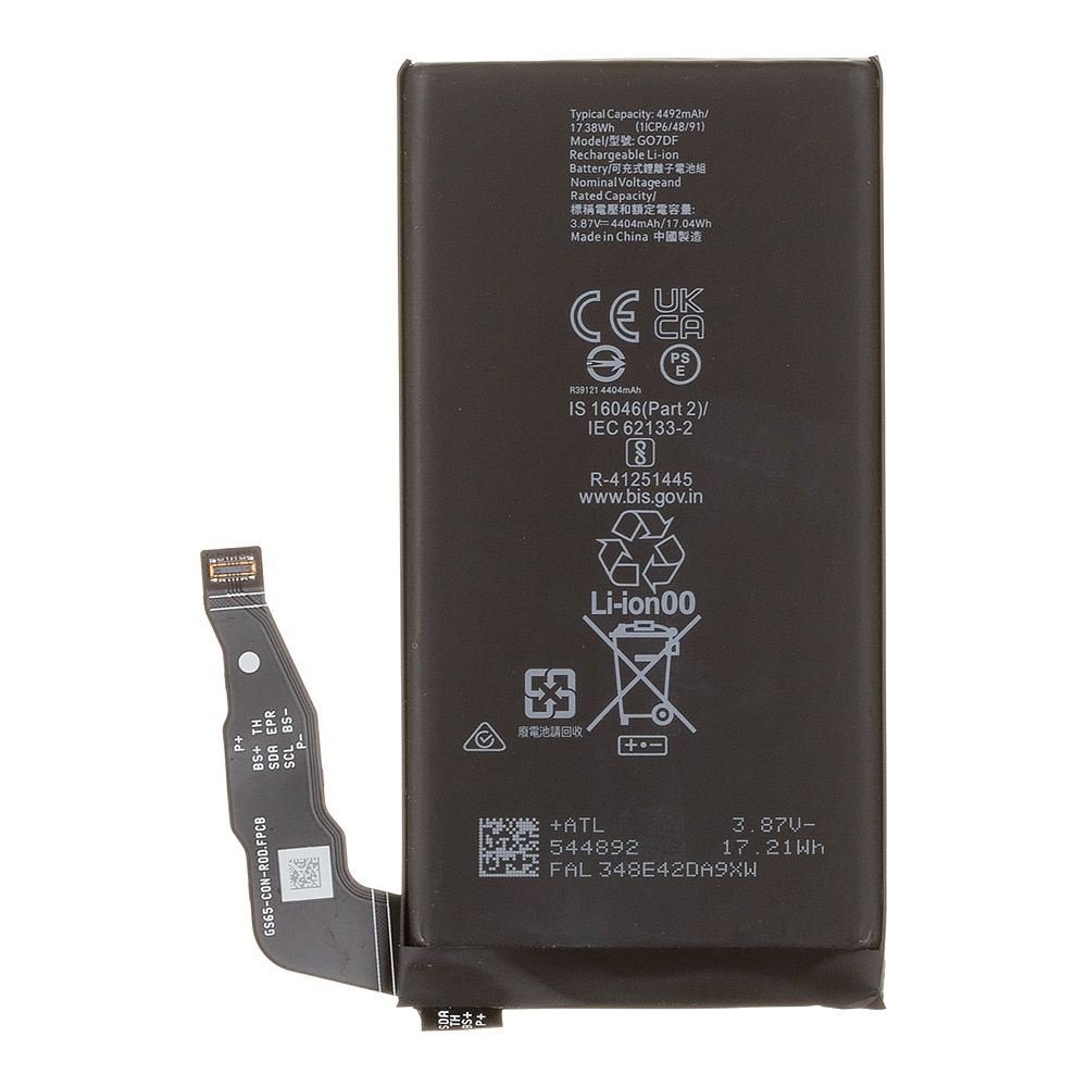 Аккумулятор (АКБ) Google Pixel 8a (G07DF) Filling Capacity