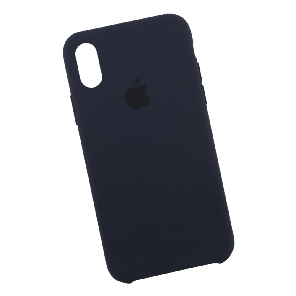 Силиконовый чехол для iPhone X/Xs "Silicone Case" (синий, блистер) 40