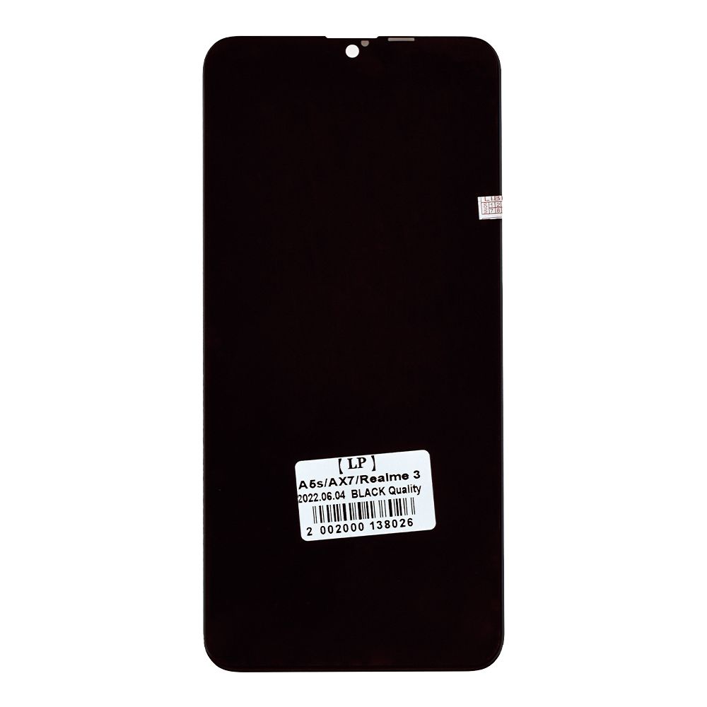 LCD дисплей для OPPO A5s/A12/AX7/Realme 3 с тачскрином (черный) Premium Quality