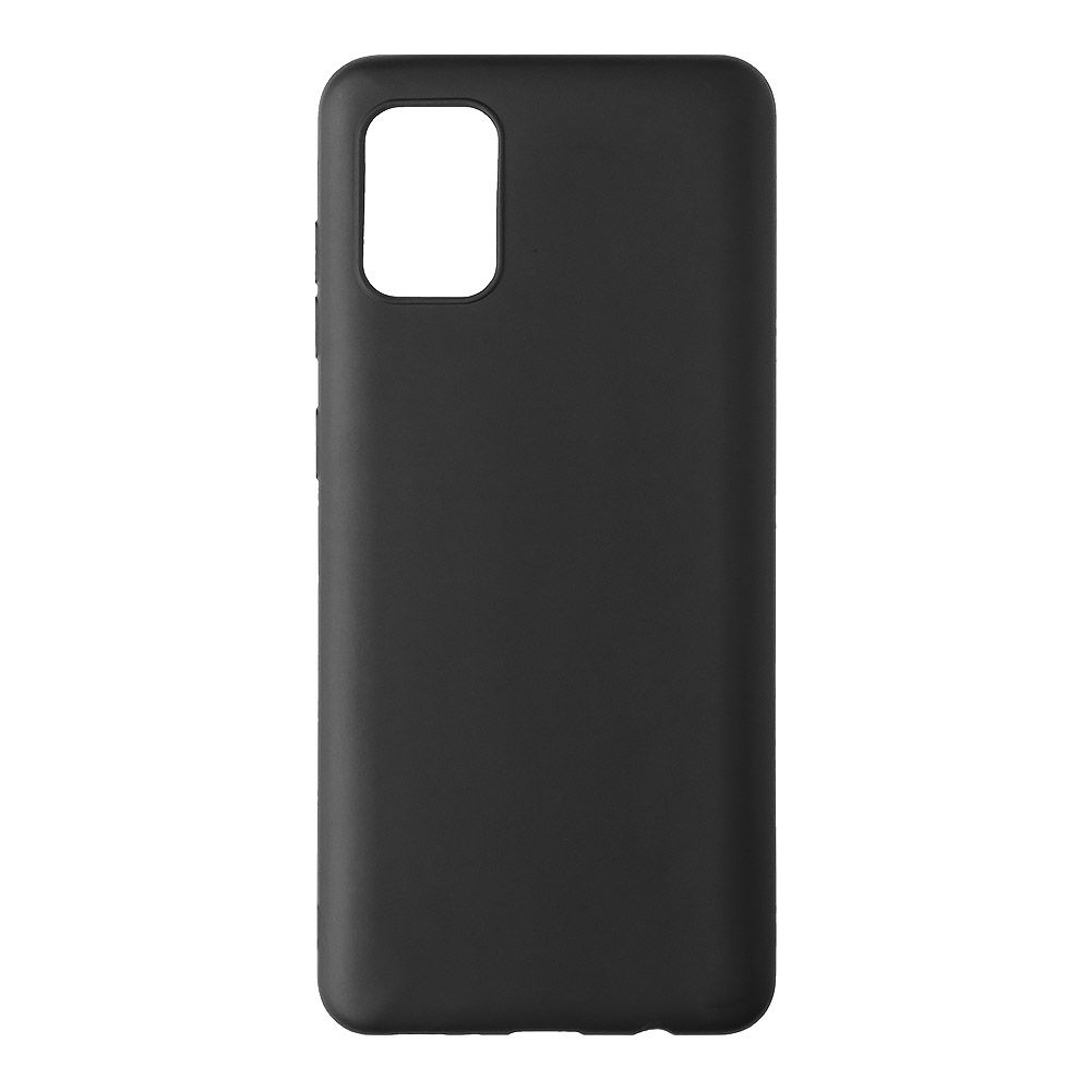 Силиконовый чехол "LP" для Samsung Galaxy A31 TPU (черный непрозрачный) европакет