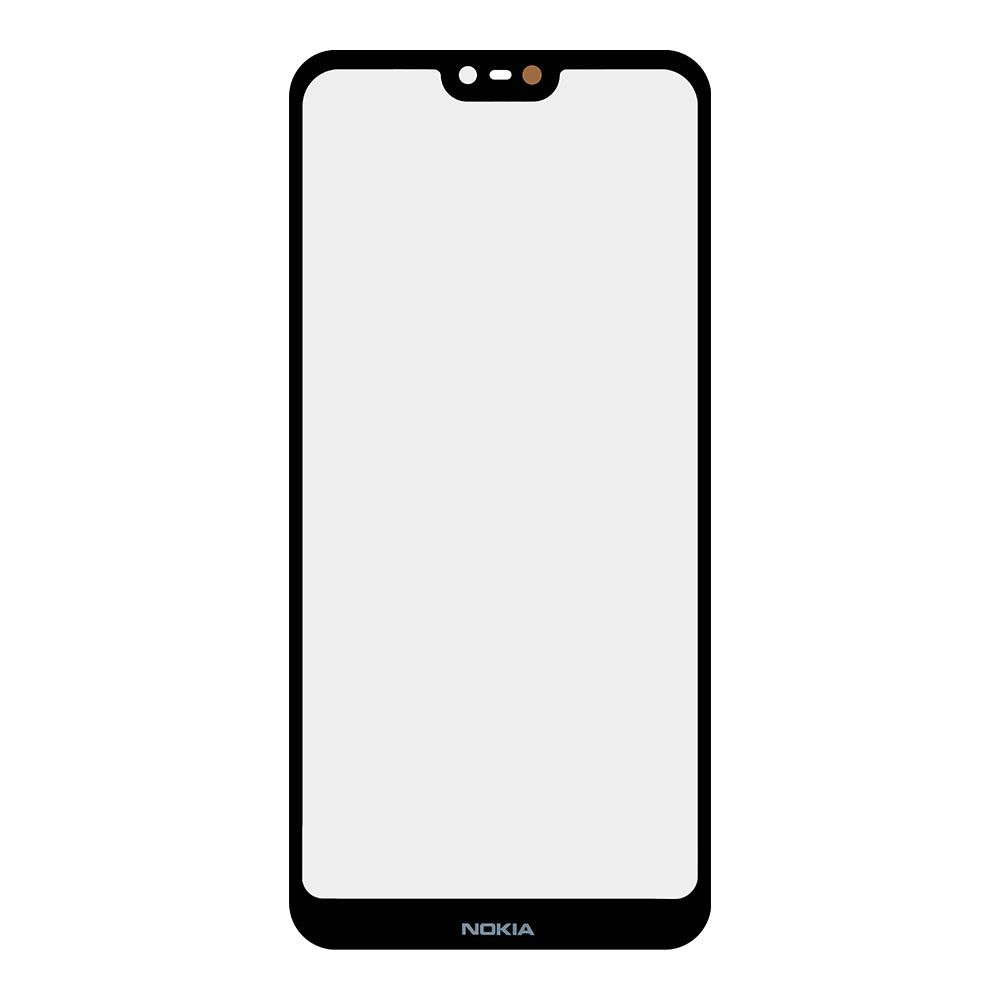 Стекло для переклейки Nokia 7.1  (черный)
