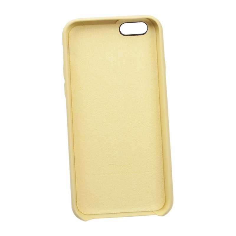 Силиконовый чехол для iPhone 6/6s "Silicone Case" (желтый, блистер) 4