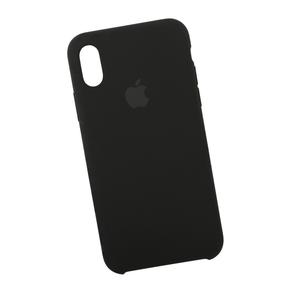 Силиконовый чехол для iPhone Xs "Silicone Case" (черный)