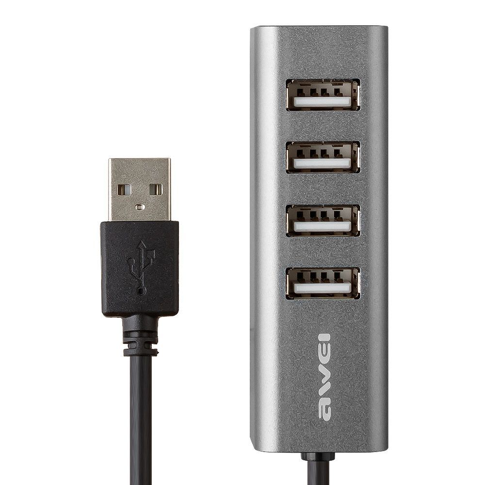 USB хаб AWEI CL-122 4xUSB (черный)