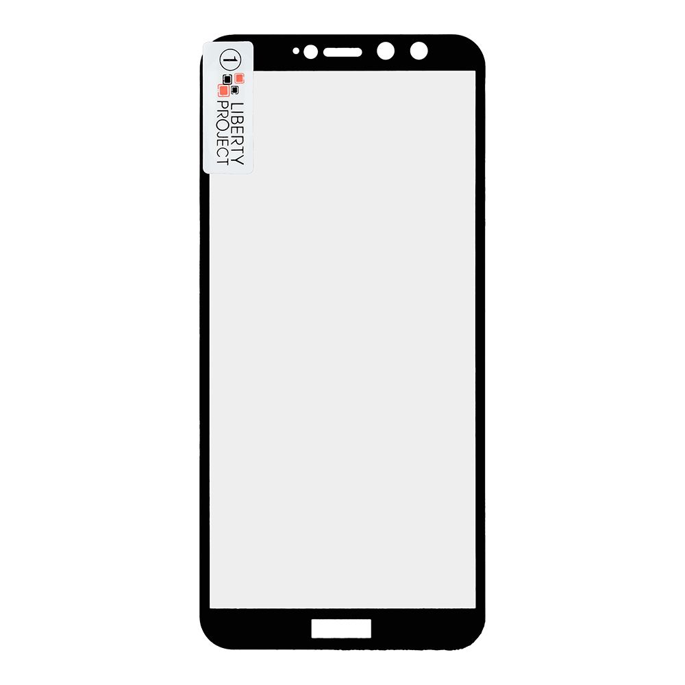 Защитное стекло "LP" для Huawei Honor 9 Lite Thin Frame Full Glue с рамкой 0,33 мм 2,5D 9H (черное)