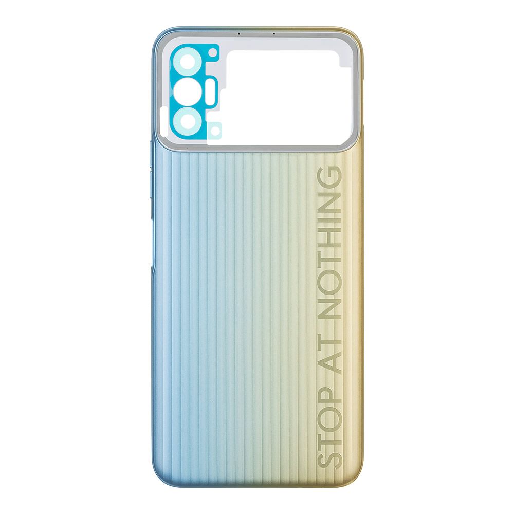 Задняя крышка для Tecno Spark 8P (KG7n) (золотистый)