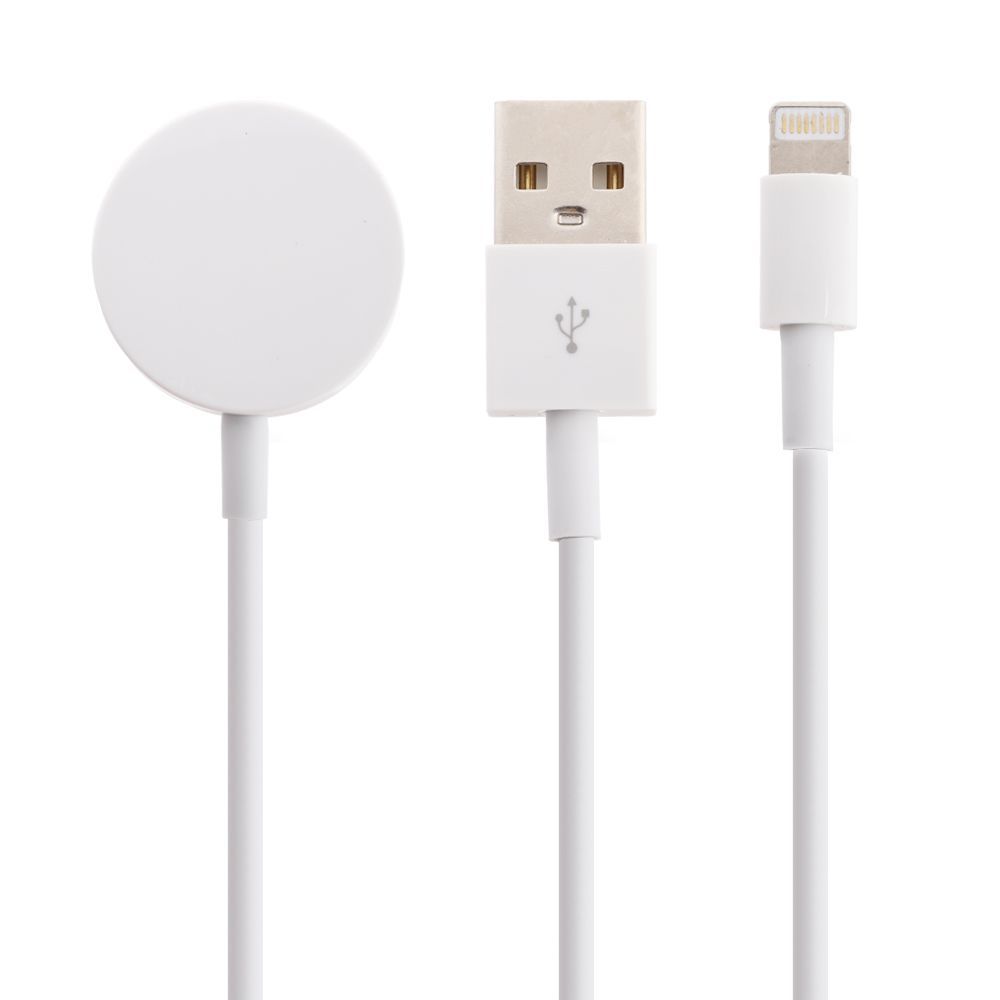 Беспроводное ЗУ COTEetCI WS-19 для iWatch + Lightning 8-pin (белый)