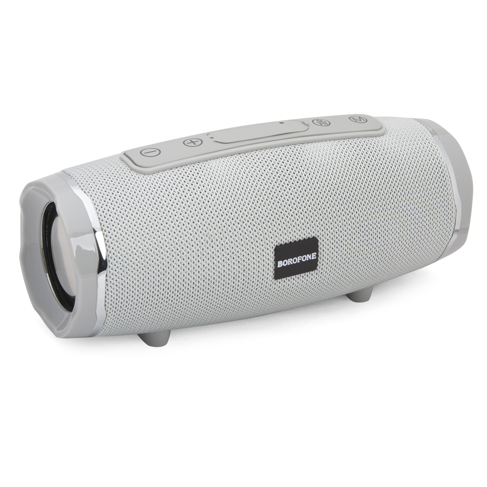 Bluetooth колонка BOROFONE BR3 BT 5.0, 5Wx2, AUX/microSD/USB/FM (серый)