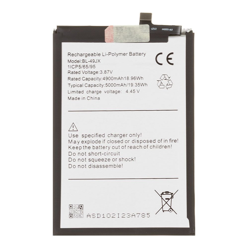 Аккумулятор (АКБ) Infinix Note 10 Pro/11 Pro/Hot 30/40/40 Pro (BL-49JX) 100% Filling Capacity