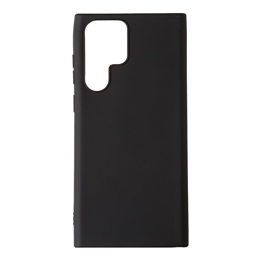 Силиконовый чехол "LP" для Samsung Galaxy S22 Ultra TPU (черный непрозрачный) европакет