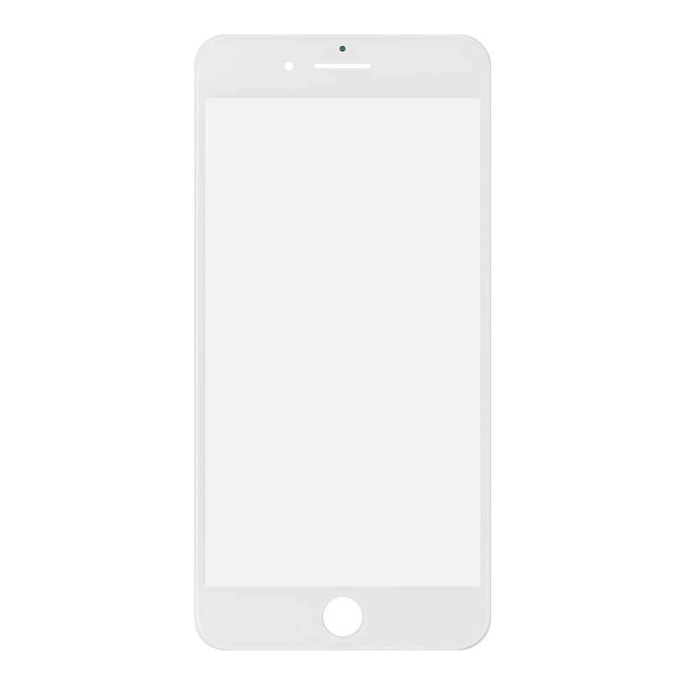Стекло + OCA  в сборе с рамкой для iPhone 7 Plus олеофобное покрытие (белый)