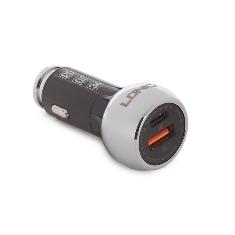 АЗУ LDNIO C1 1xUSB, 1xUSB-C, 3А, PD18W + USB кабель Lightning 8-pin, 1м (черный/коробка)
