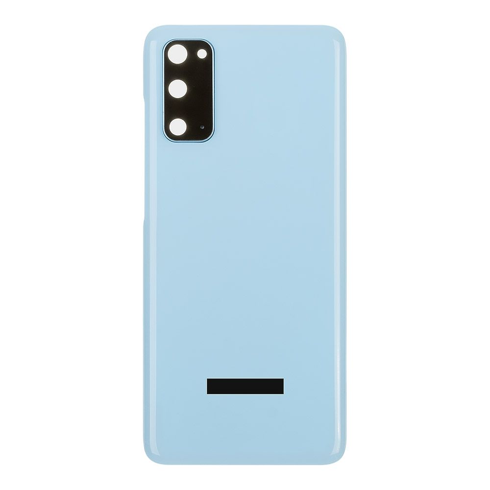 Задняя крышка для Samsung Galaxy S20 SM-G980F со стеклом камеры (голубой)