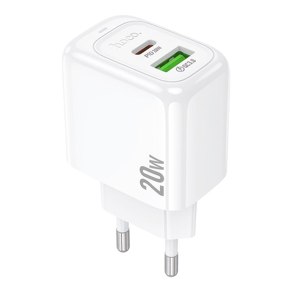 СЗУ HOCO CS54A Surplus 1xUSB, 1xUSB-C, 3А, PD20W, QC3.0 (белый)