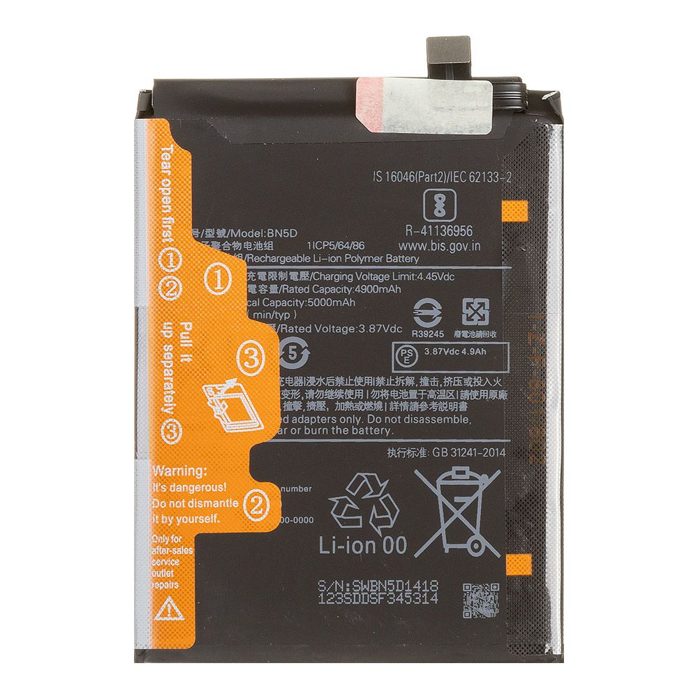 Аккумулятор (АКБ) Xiaomi Redmi Note 11/11S 4G/12S/Xiaomi Poco M4 Pro 4G (BN5D) 100% Filling Capacity