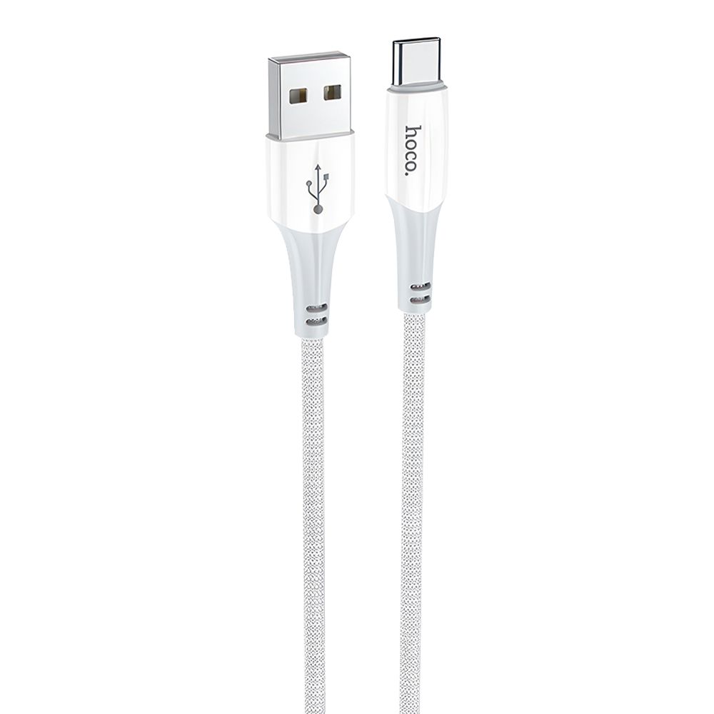 USB кабель HOCO X70 Ferry Type-C, 3А, 1м, нейлон (белый)