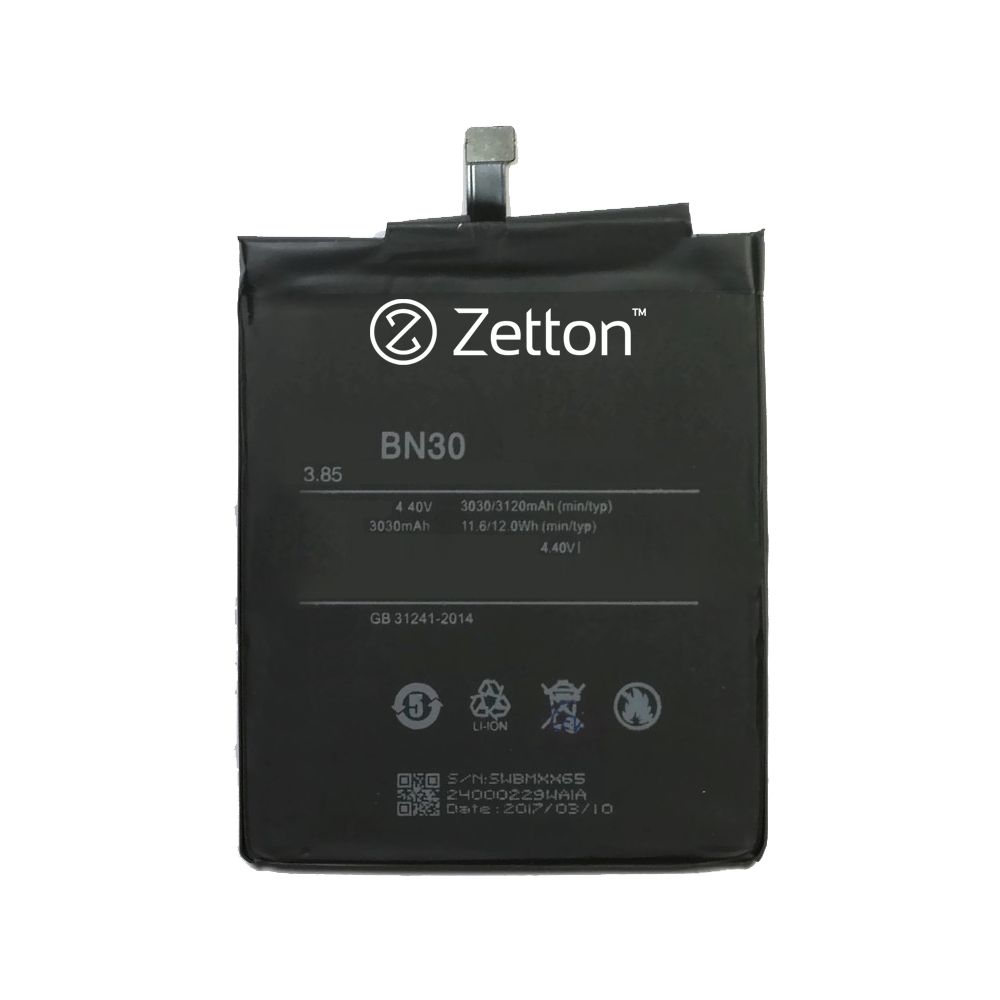 Аккумулятор (АКБ) Zetton для Xiaomi Redmi 4A 3000 mAh, Li-Pol аналог BN30