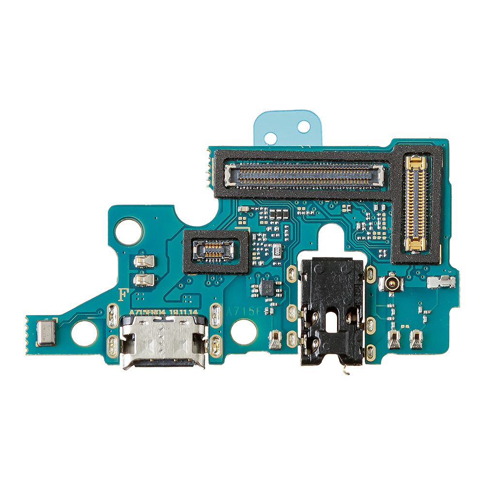 Шлейф/FLC Samsung Galaxy A71 SM-A715 на системный разъём/разъём гарнитуры/микрофон