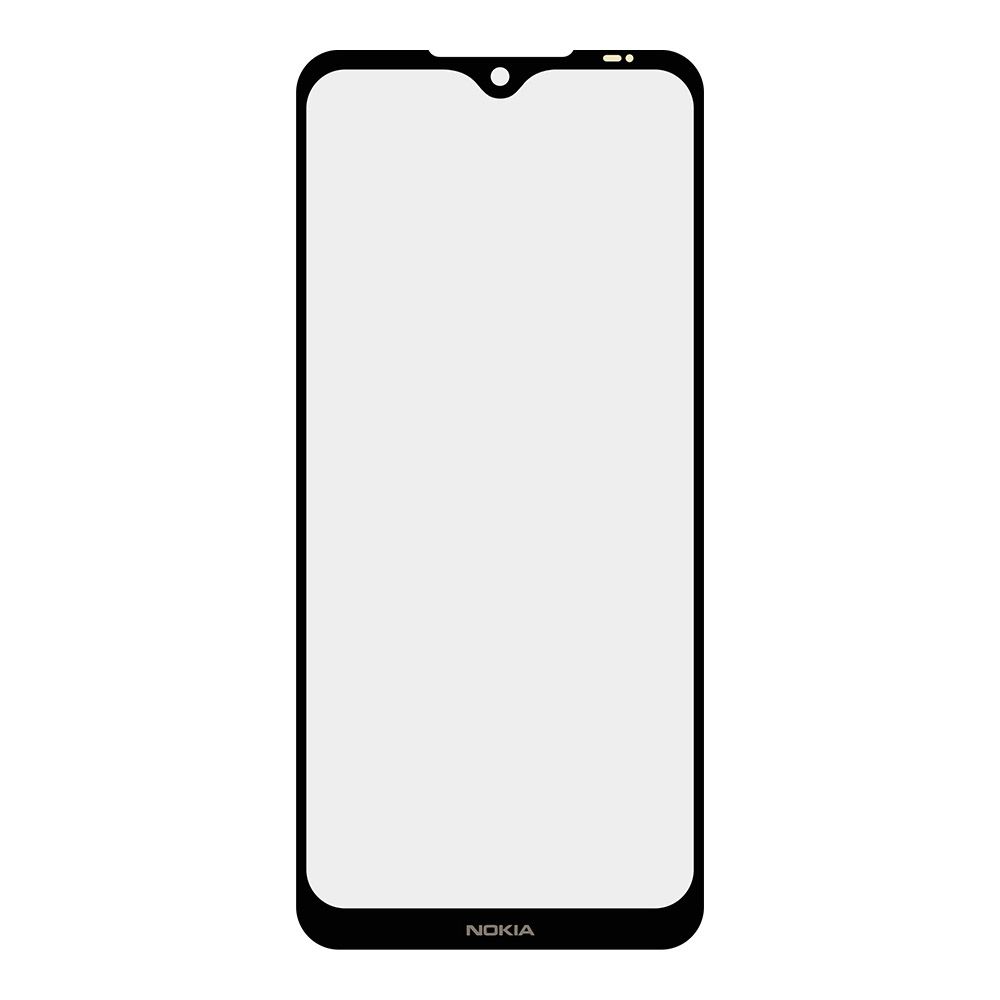 Стекло для переклейки Nokia 7.2  (черный)
