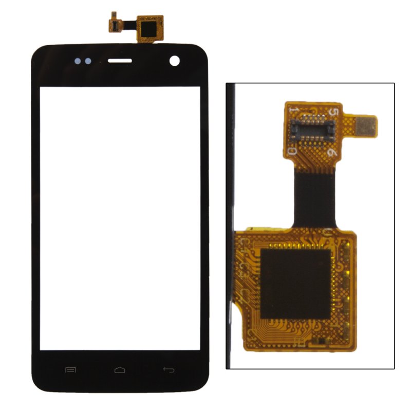 Тачскрин для Explay Vega/Micromax A106 Canvas Viva (черный)