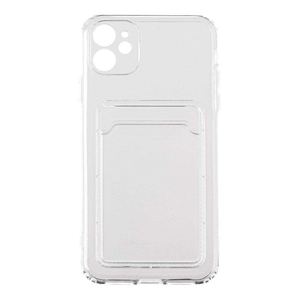 Силиконовый чехол для iPhone 11 карман для карт