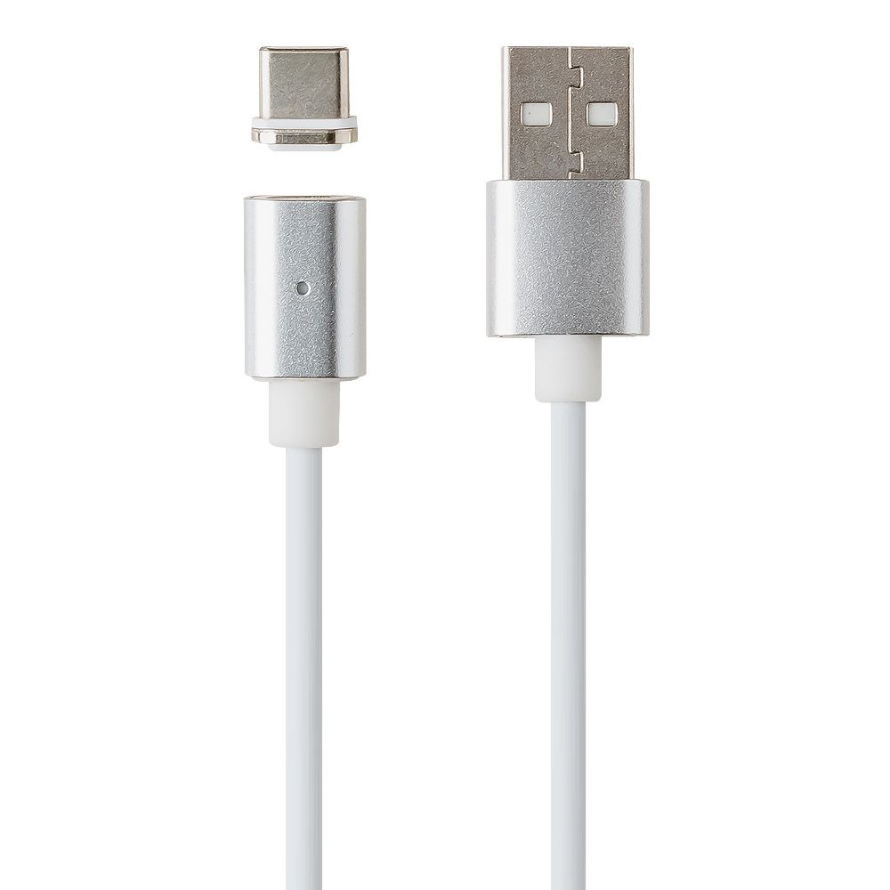 USB Дата-кабель "Magnetic Cable" магнитный Charge&Sync USB Type C (белый/коробка)