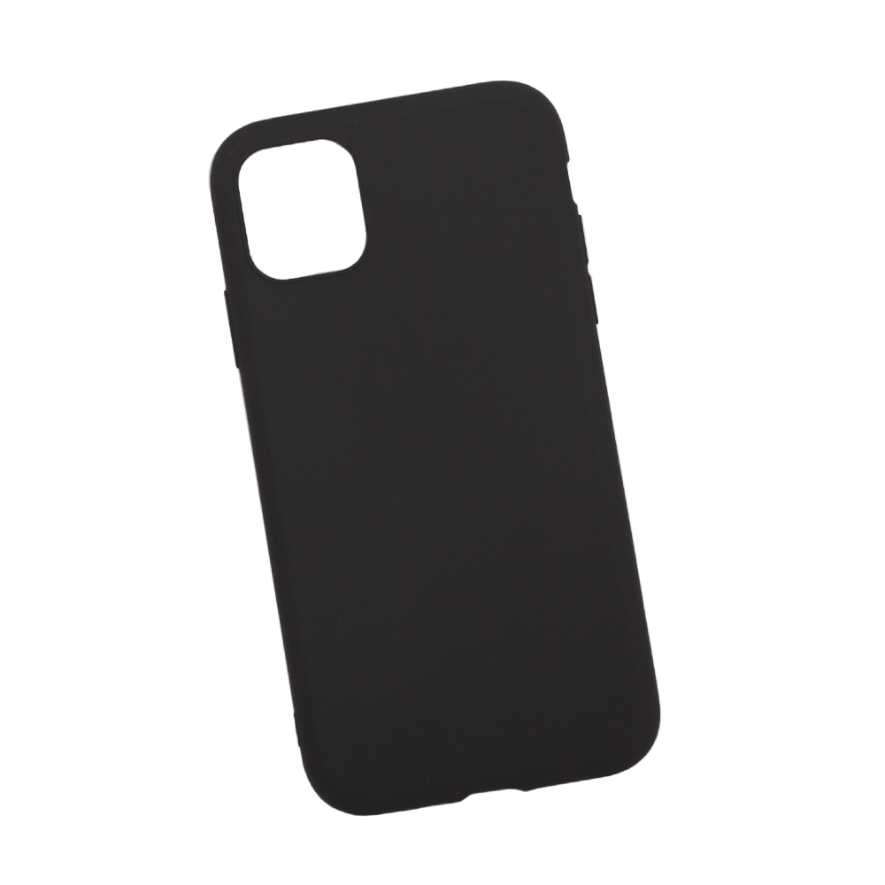 Силиконовый чехол "LP" для iPhone 11 TPU (черный непрозрачный) коробка