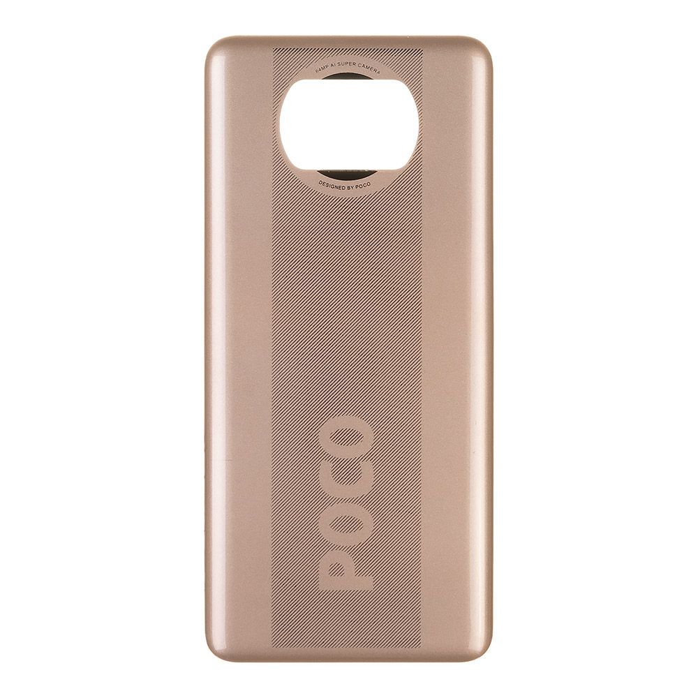 Задняя крышка для Xiaomi Poco X3/Poco X3 NFC (M2007J20CG)/Poco X3 Pro (M2102J20SG) (бронзовый)
