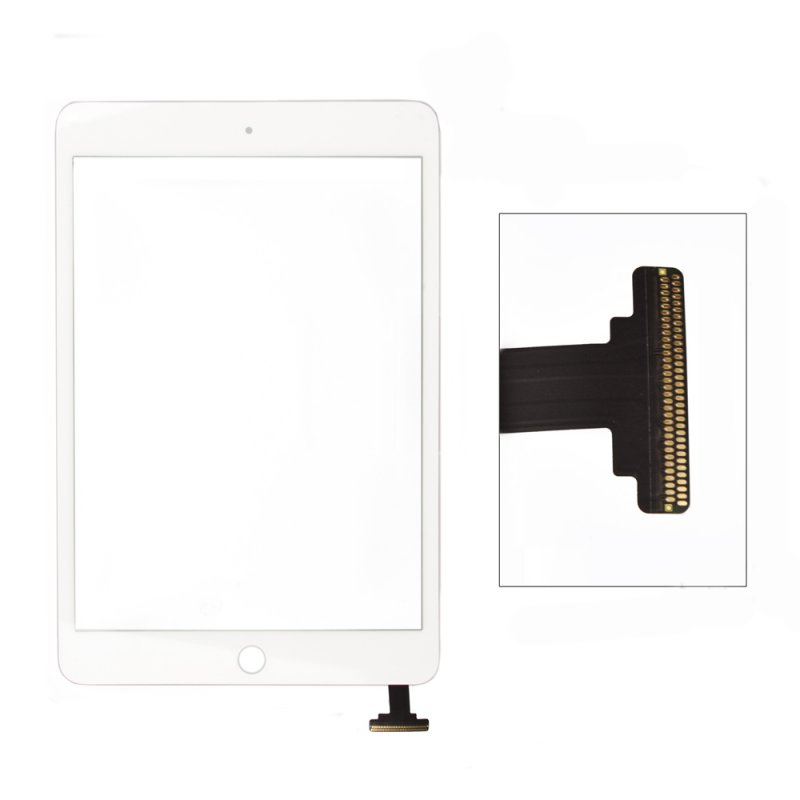 Тачскрин для Apple iPad mini под пайку, 1-я категория, класс AAA  (белый)
