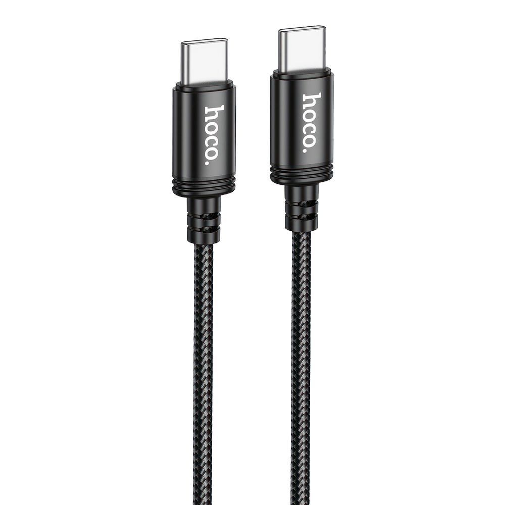 USB-C кабель HOCO X89 Wind Type-C, 3А, 60W, 2м, нейлон (черный)